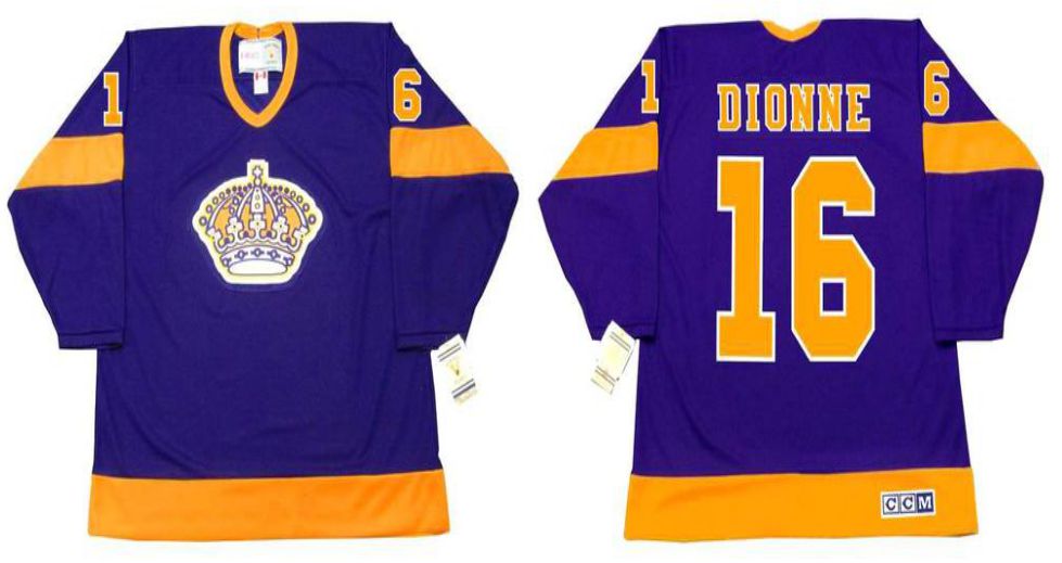 2019 Men Los Angeles Kings #16 Dionne Purple CCM NHL jerseys